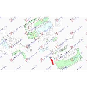 NOSAC ZADNJEG BRANIKA SPOLJASNJI KARAVAN (O) Desna str. FIAT TIPO (2016-2021) (OEM: 52015950)