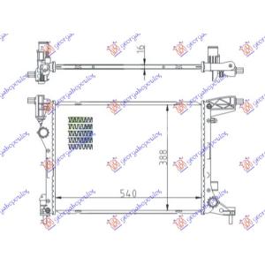 HLADNJAK MOTORA 1.4 (70KW) MANUAL BENZIN 54x41 FIAT TIPO (2016-2021) (OEM: 52015580, 52052603)