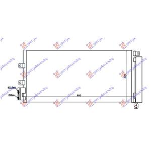 HLADNJAK KLIME 1.4i TURBO 1.3-1.6 JTD (63x30) FIAT LINEA (2013-2015) (OEM: 51785227, 51831829, 51935322)