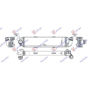 HLADNJAK INTERCOOLERA 1.6 CDTi DIEZEL (650x161x64) FIAT TALENTO (2016-) (OEM: 4422266, 93868349)