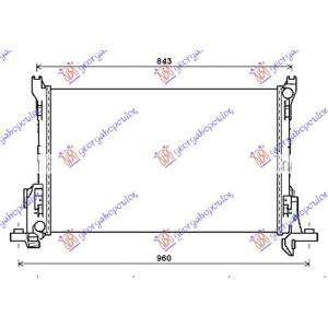 HLADNJAK 1.6 CDTi +AC DIZEL MANUAL FIAT TALENTO (2016-) (OEM: 214104966R, 4422795, 93868888)