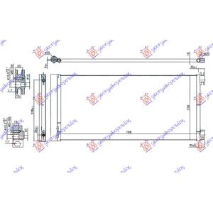 HLADNJAK KLIME 1.6 CDTi (78.8x35.6x1.6) FIAT TALENTO (2016-) (OEM: 4422251, 921008178R, 93868376)