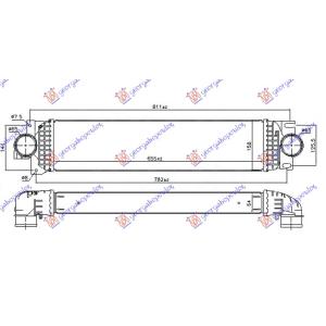 HLADNJAK INTERCOOLERA 2.0 TDCi (ENG. T8C/T9C) FORD GALAXY (2015-2019) (OEM: 1870328, 1903844, 1925164)