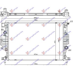 HLADNJAK MOTORA 1.0.EcoBost/2.0 Hybrid/2.5 16v FORD GALAXY (2015-2019) (OEM: 5184274)