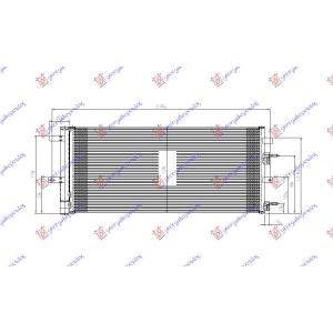 HLADNJAK KLIME (670x310x16) FORD GALAXY (2015-2019) (OEM: 1886561, 1930646, 5202208)