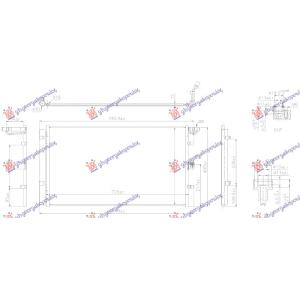 HLADNJAK KLIME 1.5 DIZ 18- (725x393x12) FORD PUMA (2020-) (OEM: 2120367, 2176916, JN1119710AB)