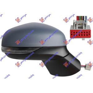 RETROVIZOR ELEKTRICNI SA GREJACEM PM (ELEKTRO-SKLOPIV) (MIGAVAC) (SVETLO) (10 PIN) (A KVALITET) (KONVEKSNO STAKLO) Desna str. FORD PUMA GEN-E (2024-) (OEM: 2384113, L1TB17E714BA)