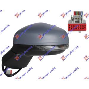 RETROVIZOR ELEKTRICNI SA GREJACEM PM (ELEKTRO-SKLOPIV) (MIGAVAC) (SVETLO) (10 PIN) (A KVALITET) (KONVEKSNO STAKLO) Leva str. FORD PUMA GEN-E (2024-) (OEM: 2384119, L1TB17E715BA)