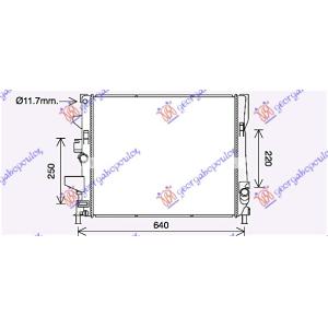 HLADNJAK 1.0 EcooBoost AUTOMATIK 15- 547x448x26) FORD FOCUS (2014-2018) (OEM: 1922567, F1F18005VE)