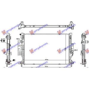 HLAD. MOTORA 2.0 BEN/DIZ MAN (670x448) FORD KUGA (2013-2016) (OEM: 1870204, 1876036, 1928212)