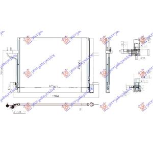 HLADNJAK KLIME 2.5 BENZIN 2.0 DIZEL 13-15 625x477 FORD KUGA (2013-2016) (OEM: 1768031, 1808330, 1857264)