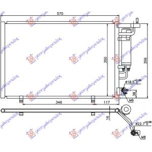 HLADNJAK KLIME BENZIN-1.5 TDCI (57x35) FORD FIESTA (2013-2017) (OEM: 1756414)