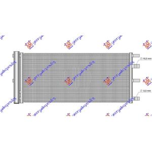 HLADNJAK KLIME 2.0 TDCI 750x352 16- RWD-4WD FORD TRANSIT (2013-2019) (OEM: 2006299, GK2119710AA, GK219710AA)