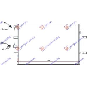 HLADNJAK KLIME 2.2 TDCi (71.7x46.7) FORD TRANSIT/TOURNEO CUSTOM (2013-2018) (OEM: 1778169)