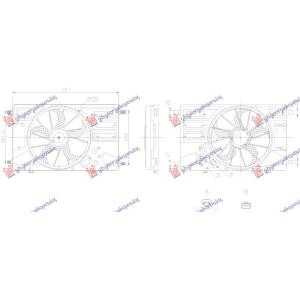 VENTILATOR 2.0/2.2 DIZEL FORD TRANSIT/TOURNEO CUSTOM (2018-2023) (OEM: 1771534, 1933657, 2192892)