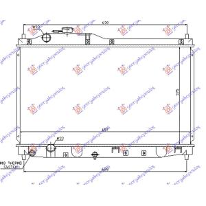 HLADNJAK MOTORA 2.0i 16V VTEC (37.5x65.8x16) HONDA S2000 (2001-2009) (OEM: 19010-PCX003, 19010PCX003)