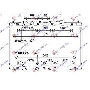 HLADNJAK MOTORA 2.2 i-DTEC DIZEL (MAN/AUTO) (425x750x26) (KOYO) HONDA CR-V (2013-2015) (OEM: 19010R7CG01)