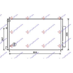 HLADNJAK KLIME 1.6-2.2i-DTEC (665x390x16) (KOYO) HONDA CR-V (2013-2015) (OEM: 80110T1GG01, 80110T1GG02)