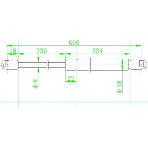 AMORTIZER GEPEK VRATA (606L-460N) HONDA CR-V (2013-2015) (OEM: 74820T1GE110, 74870T1GE110)