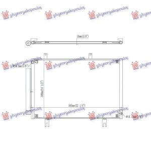HLADNJAK KLIME 1.3 BENZIN (737x353x16) HONDA JAZZ (2018-2020) (OEM: 80100-T5B-003, 80100T5B003)