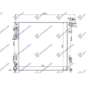 HLADNJAK MOTORA 2.0 DIZEL AUTOMATIK (485x470) KOREJA HYUNDAI iX35/TUCSON (2010-2015) (OEM: 253102S010, 253102S050)