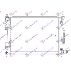 HLADNJAK MOTORA 1.4-1.6i AUTOMATIK BENZIN (500x380x16) HYUNDAI i20 (2012-2014) (OEM: 253100U050, 253101R050, 253101R150)