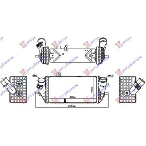 HLAD. INTERC.  1.1-1.4 CRDI (300x161x85) HYUNDAI i30 5D (2014-2017) (OEM: 28271-2A640, 282712A640, 282712A650)