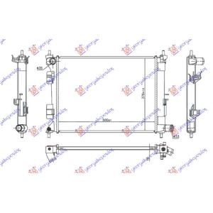 HLADNJAK 1.2-1.4i BENZIN MANUAL (500x375x16) HYUNDAI i20 (COUPE) (2014-2018) (OEM: 25310C8000)