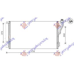 HLADNJAK KLIME 2.0i-2.4i 16V (71.5x38.2x1.2) HYUNDAI SONATA (2011-2015) (OEM: 97606-3R000, 976063R000)