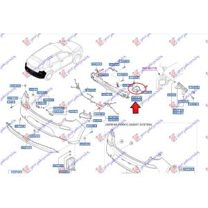 NOSAC OJACANJA ZADNJEG BRANIKA (H/B) (O) Desna str. HYUNDAI i30 HATCHBACK/TOURER (2017-2020) (OEM: 86642-G4000, 86642G4000)