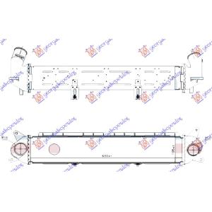 HLADNJAK INTERCOOLERA 1.0 BENZIN 1.6 DIZEL 600x105 HYUNDAI i30 FASTBACK (2017-2020) (OEM: 2827003000, 282712A680)