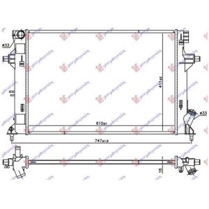 HLADNJAK 1.4/1/6 Mpi BENZIN MEH (610x411x16) (KOYO) HYUNDAI i30 FASTBACK (2017-2020) (OEM: 25310F2000)