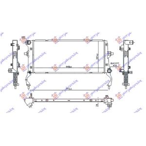 HLADNJAK 1.6 CRDi DIZEL (650x290x26) HYUNDAI i30 FASTBACK (2017-2020) (OEM: 25310F2200)