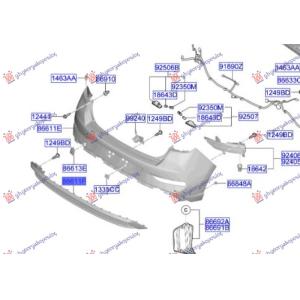 ZADNJI BRANIK DONJI (O) HYUNDAI i30 HATCHBACK (2020-) (OEM: 86612-G4500, 86612G4500)