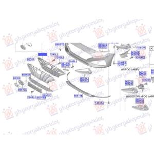 NOSAC PVC MASKE UNUTRASNJI HYUNDAI i30 HATCHBACK (2020-) (OEM: 86366-G4500, 86366G4500)