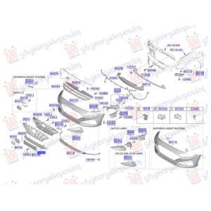 CENTRALNA RESETKA (O) HYUNDAI i30 HATCHBACK (2020-) (OEM: 86561-G4500, 86561G4500)