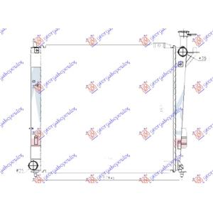 HLADNJAK MOTORA 2.0-2.2 DIZEL MANUAL 51x48 HALLA TIP HYUNDAI SANTA FE (2009-2012) (OEM: 253102B850, 253102B890)