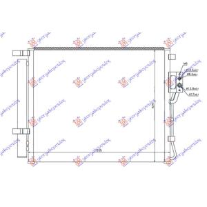 HLADNJAK KLIME 2.0-2.2 CRDi DIZEL 10- HYUNDAI SANTA FE (2009-2012) (OEM: 97606-2B750AS, 976062B700, 976062B750)