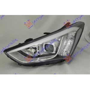 FAR XENON SA LED DNEVNIM SVETLOM (TYC) Leva str. HYUNDAI SANTA FE (2012-2016) (OEM: 92101-2W201, 92101-2W205, 921012W201)