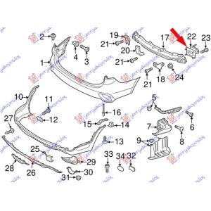 NOSAC ZADNJEG BRANIKA METALNI Leva str. HYUNDAI SANTA FE (2016-2018) (OEM: 86641-B8000, 86641B8000)