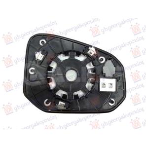 STAKLO RETROVIZORA SA GREJACEM (2 PIN) (KONVEKSNO) Leva str. HYUNDAI SANTA FE (2024-) (OEM: 87611P6010)