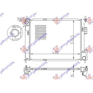 HLADNJAK MOTOA 1.4-1.6CRDI+/-A/C M/T (48x37.3) HYUNDAI iX20 (2011-) (OEM: 253101P200)