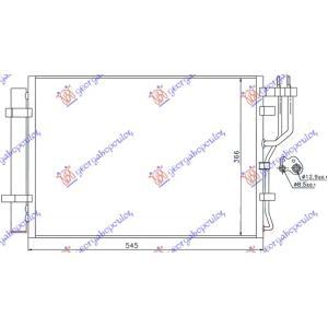 HLADNJAK KLIME BENZIN (50.5x36.6)-Venga(10-) HYUNDAI iX20 (2011-) (OEM: 976061P000)