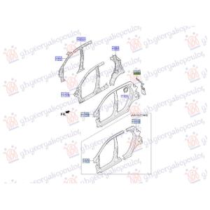 OKVIR STOP LAMPE (O) Desna str. HYUNDAI i10 (2013-2016) (OEM: 71560-B9000, 71560B9000)