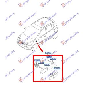 MIGAVAC U KRILU (O) Desna str. HYUNDAI i10 (2013-2016) (OEM: 92304-B9000, 92304B9000)