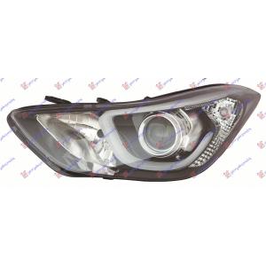 FAR ELEKTRICNI (HB3/H7) SA LED DNEVNIM SVETLOM (DEPO) Leva str. HYUNDAI ELANTRA (2013-2015) (OEM: 92101-3X420, 921013X420)