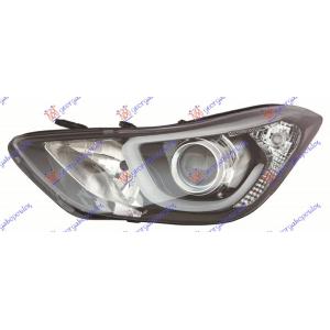 FAR XENON SA LED DNEVNIM SVETLOM (DEPO) Leva str. HYUNDAI ELANTRA (2013-2015) (OEM: 92101-3X510, 921013X510)