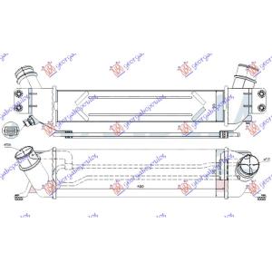 HLADNJAK INTERCOOLERA 2.5 CRDi DIZEL (480x135x90)10- HYUNDAI H1 STAREX (2007-2018) (OEM: 281904A700)