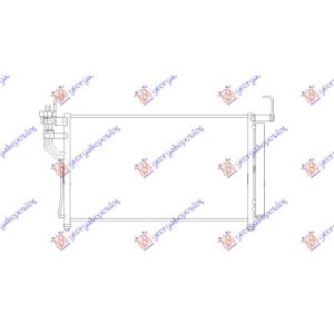 HLADNJAK KLIME 2.5 CRDI DIZEL (MANUELNI/AUTOMATSKI) (725x398) HYUNDAI H1 STAREX (2007-2018) (OEM: 97606-4H200, 976064H200)