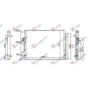 HLADNJAK KLIME 1.6 BENZIN 2.0 DIZEL (50x37) KOREJA HYUNDAI TUCSON (2015-2018) (OEM: 97606D3010, 97606D3050)